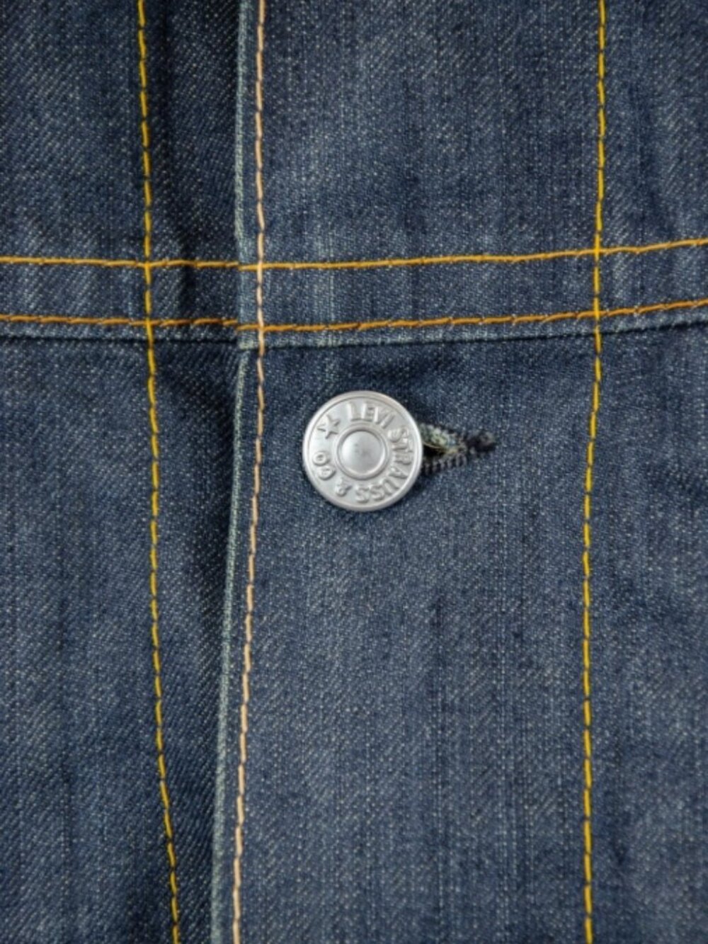 Levi Red Collection Type 4 Denim Leather Wool Blanket Lined Jacket Men’s M - Picture 12 of 15